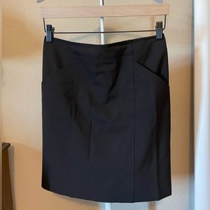 Theory Brown Knee-length skirt with pockets Size 2